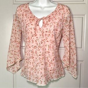 Pink Floral Cottage Fairy Top